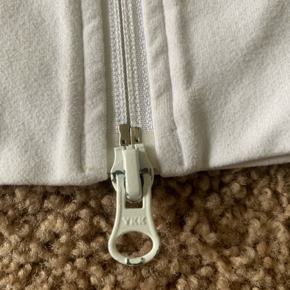 Lululemon White Zip Up - Picture 3 of 3